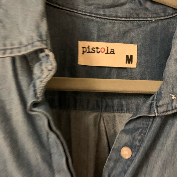 Pistola lightweight denim shirt frayed bottom - Picture 4 of 4